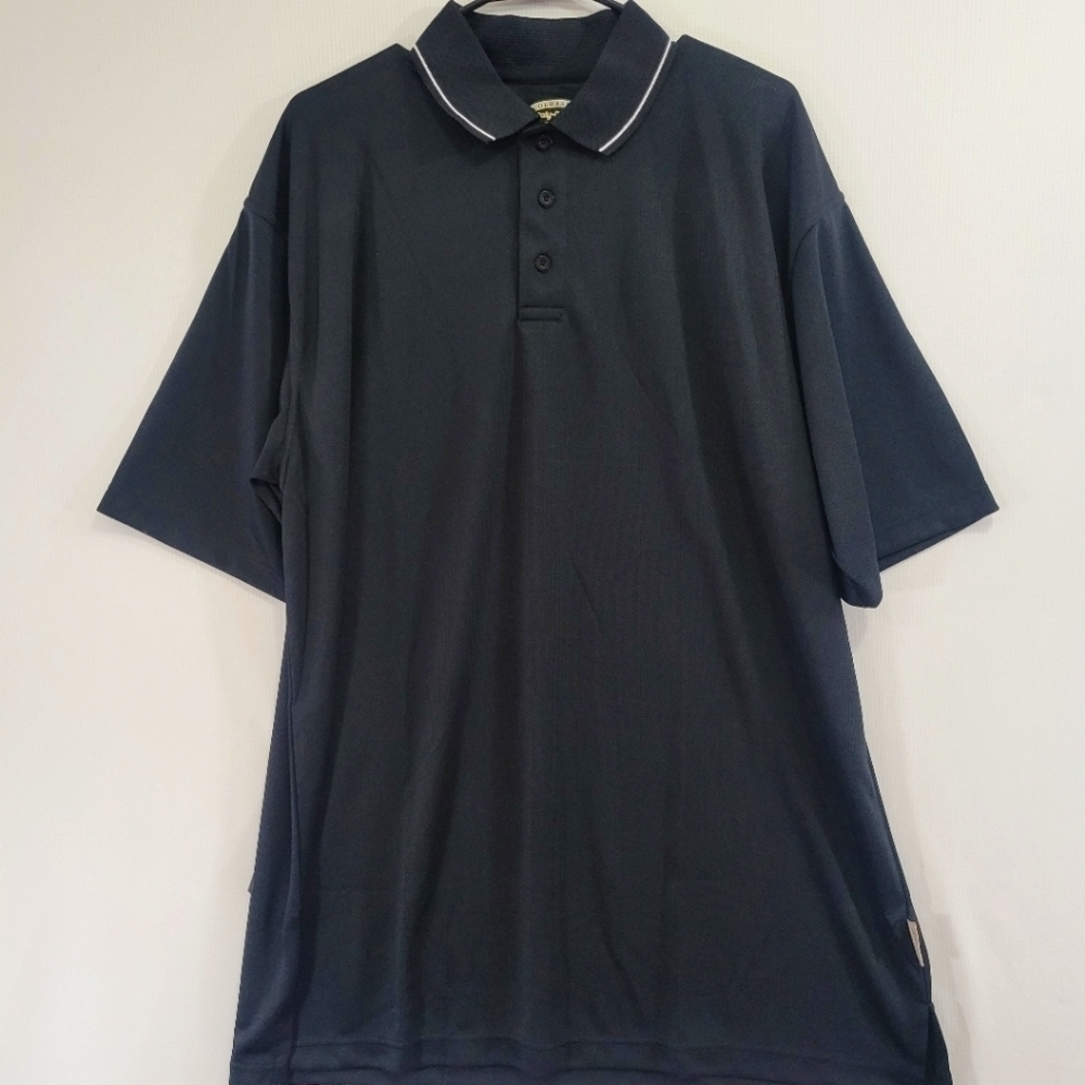 NEW Colorado Timberline Poly Dri Black‎ Polo Shirt size 2XL Active Golf Outdoor